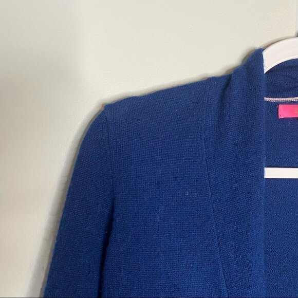 Lilly Pulitzer Marette Royal Blue Cashmere Cardigan - Picture 3 of 8